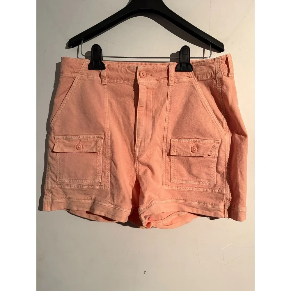 American Eagle Highest Rise 90s Boyfriend Shorts‎ Women 12  Blush Pink NWT